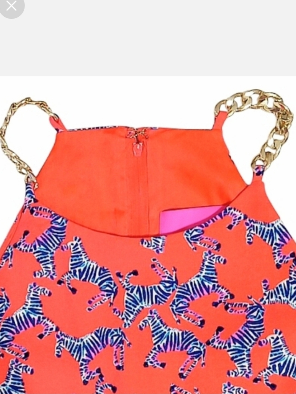 Lilly Pulitzer Pearl Romper Picante Coral Heebee Zeebees Size 8 Like New - Picture 9 of 16